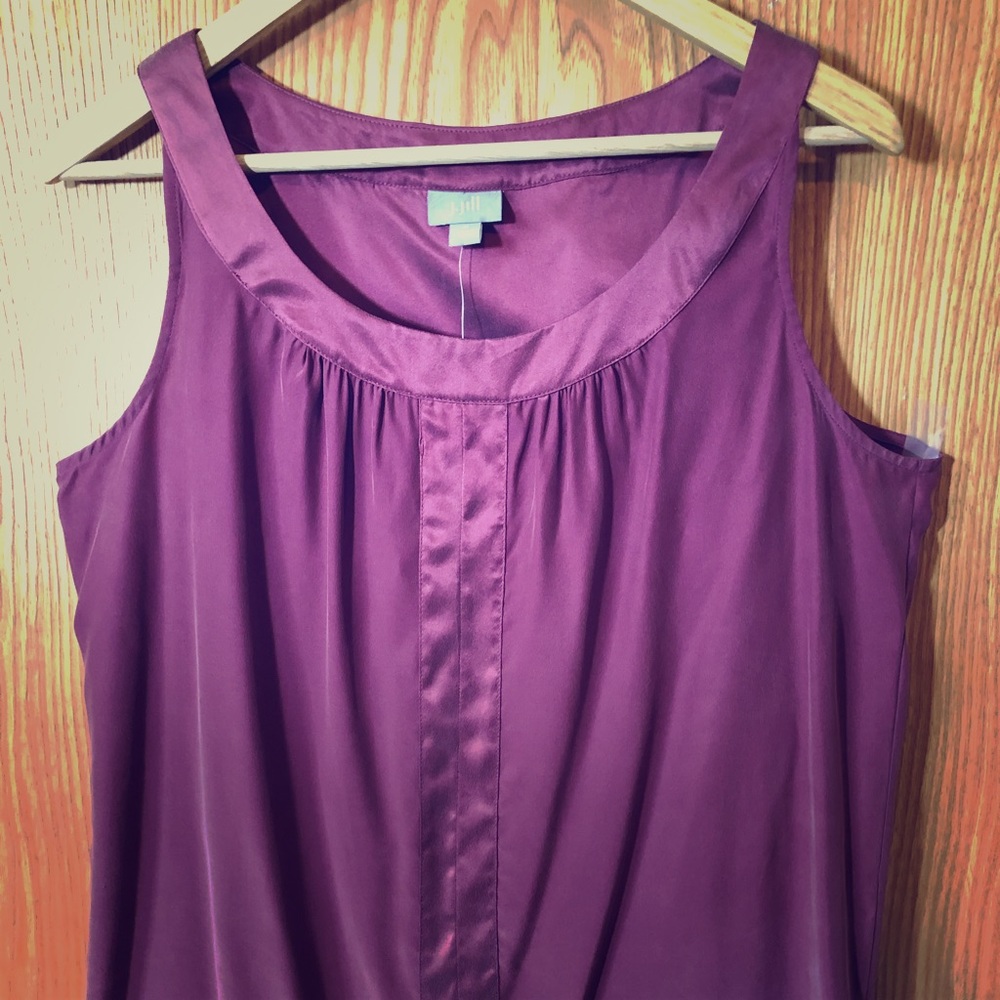 Silk sleeveless blouse